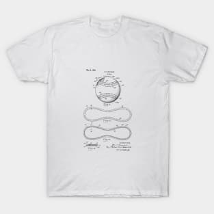 Baseball design patent drawing T-Shirt